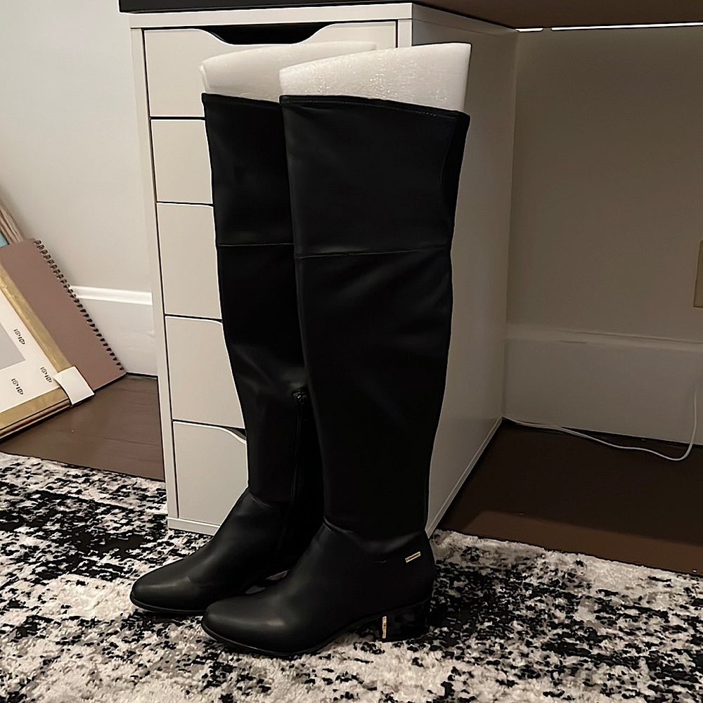 Calvin Klein Over the Knee Carli Boots Size 9
